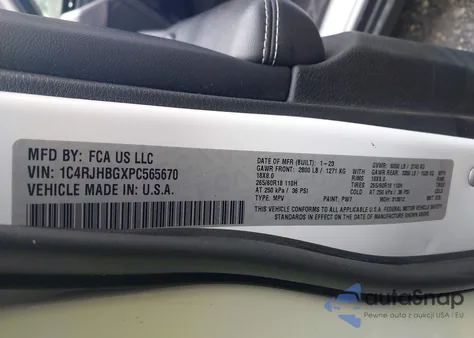 2023 Jeep Grand Cherokee Limited 4X4 из США, поврежденный, VIN 1C4RJHBGXPC565670